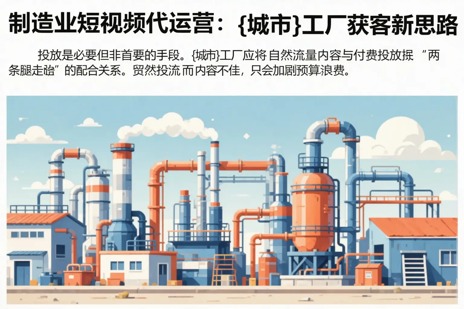 制造业短视频代运营：富民工厂获客新思路